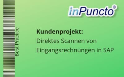 Direktes Scannen von Ein­gangs­rech­nungen in SAP mit der inPuncto Scan-Applikation