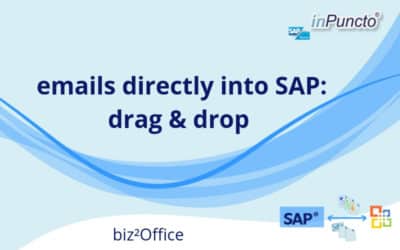 Move emails directly from Outlook to SAP using drag and drop
