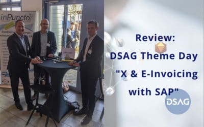 DSAG Theme Day “X & E-Invoicing with SAP”: inPuncto participates as an exhibitor